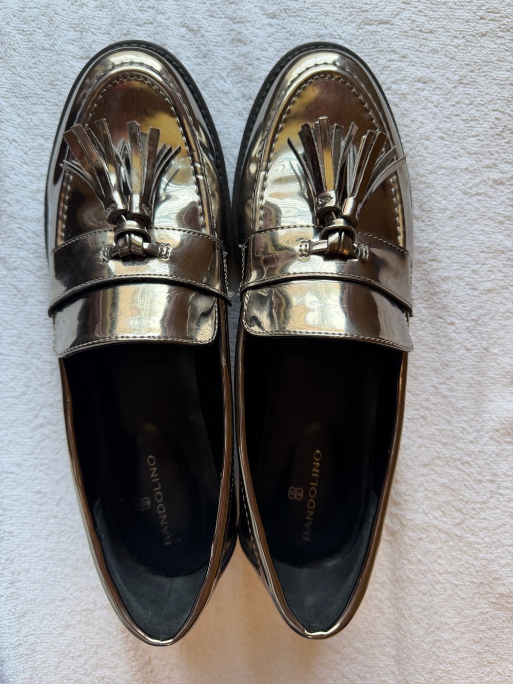 Women’s Bandolino Metallic Loafers size 8.5